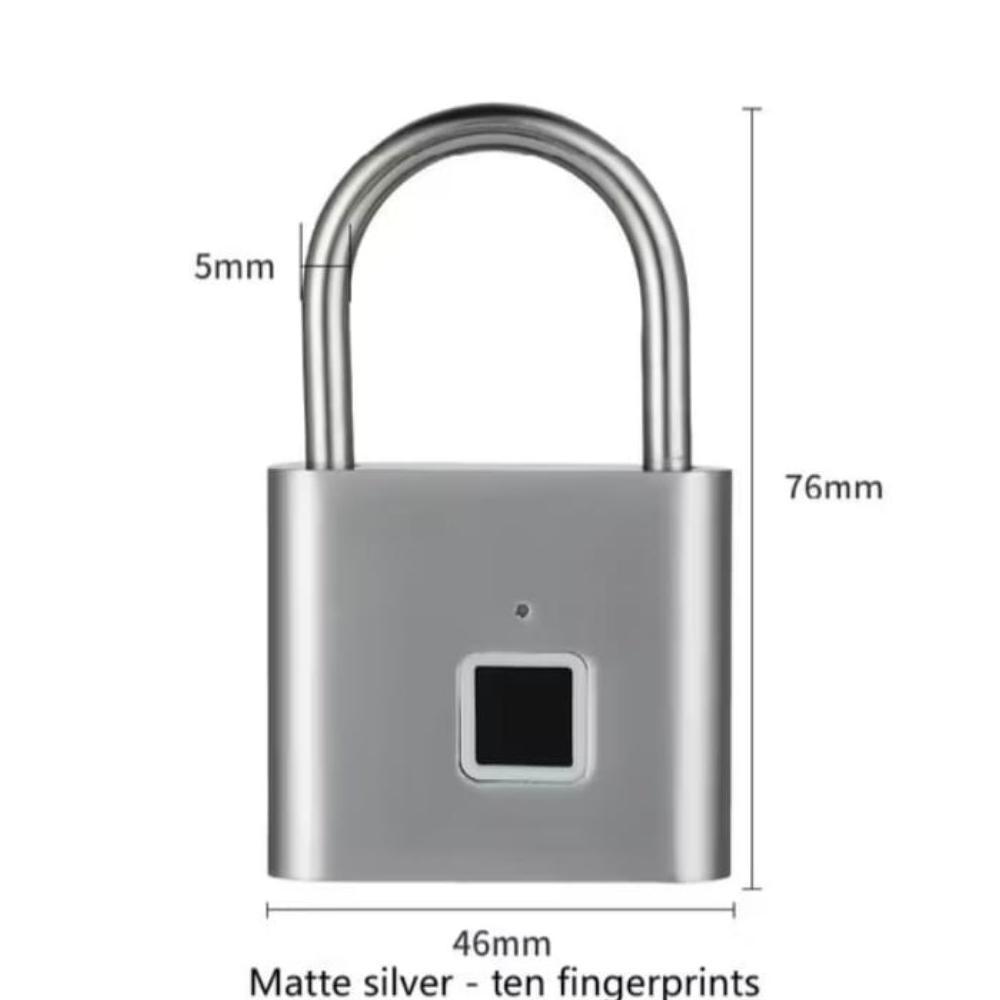 Gembok Fingerprint Konci Koper Pagar Pintu Anti Maling