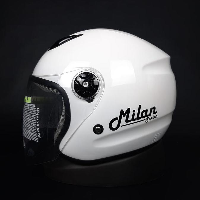 HELM BMC MILAN SOLID WHITE Motorcycle