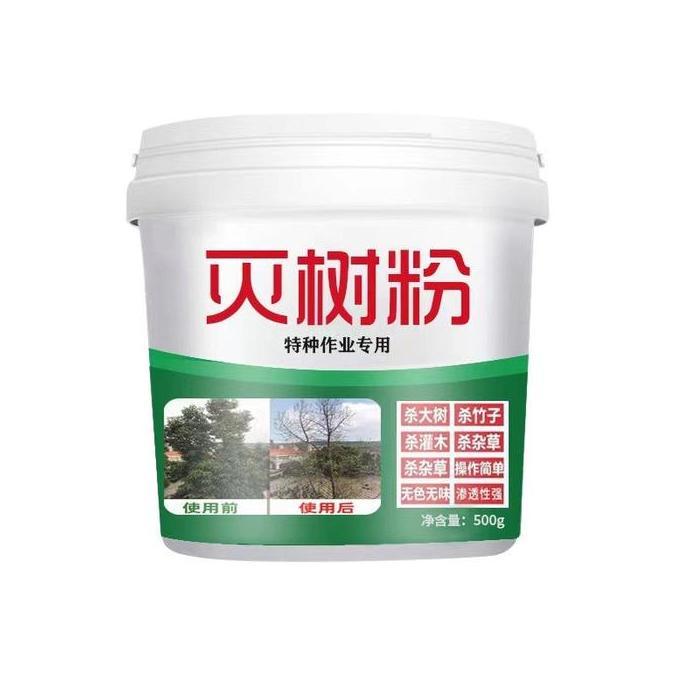 500g Bubuk Pemberantasan Pohon Herbisida Herbisida Kill Grass Biologis Bubuk