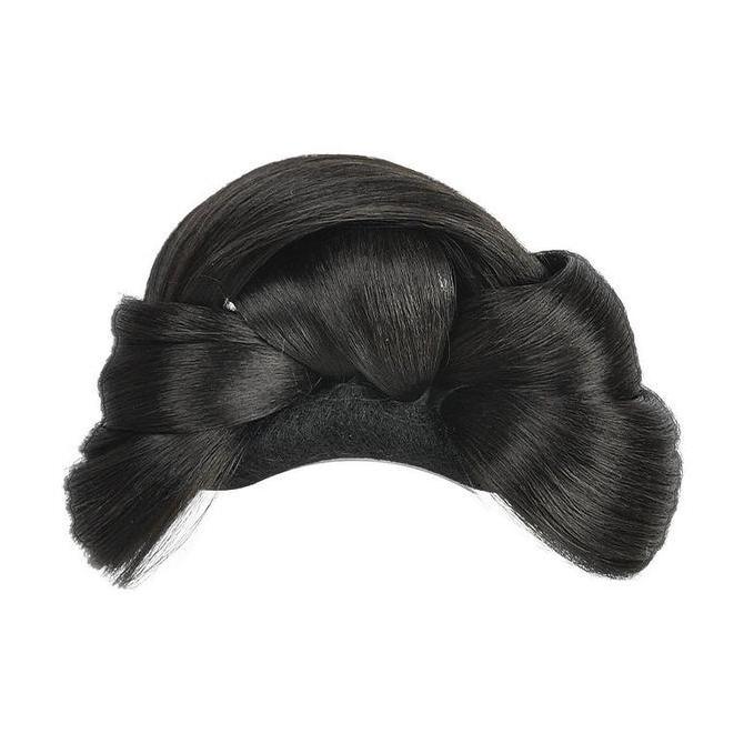 Sanggul Rambut China Tang Feng Concubine Bun Wig China Hanfu Wig Kostum Kuno Wanita