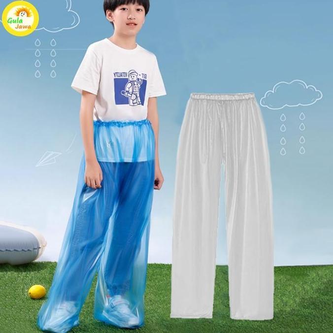 DAXZI 5pcs Unisex Celana Hujan Terpisah Termasuk Kaki Panjang Extra Tebal Anti Minyak untuk Rafting 