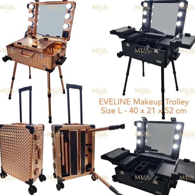 Beauty case / Koper makeup kaca lampu EVELINE L