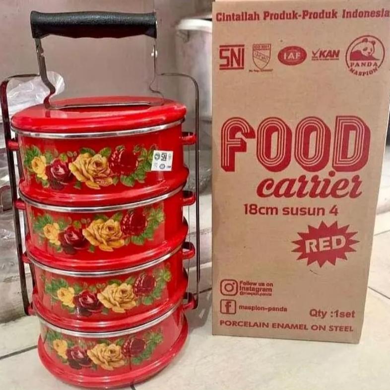 BIG SALE rantang maspion panda rantang enamel rantang susun 4