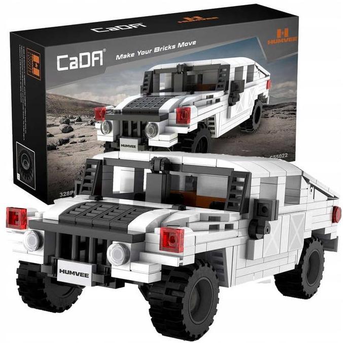 Promo Double E CaDA Bricks Mainan Balok Humvee 328 Pcs C55022W Diskon
