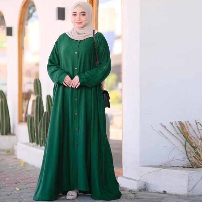 Arsy- Gamis Polos Ld 140 Jumbo Banyak Rna Putih Muat Orang Gemuk Dan Hamil 100 Kg Ke Atas Xxxxl-Xxxx