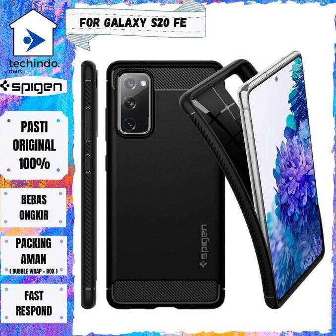 Case Samsung Galaxy S20 FE Spigen Rugged Armor Softcase Carbon Casing
