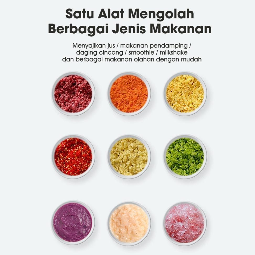 TERBARU SAMONO Food Chopper 2.5L Multifungsi chopper bumbu dan daging chopper kaca chopper low watt 