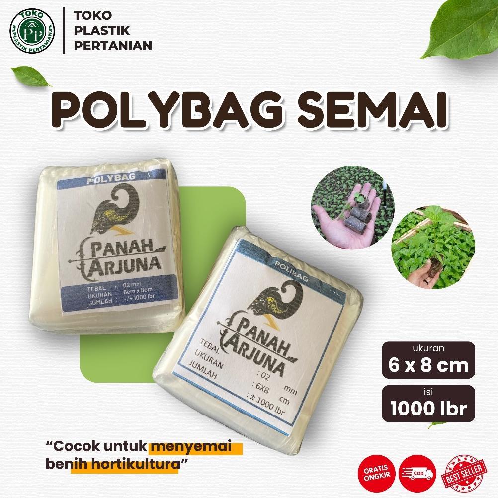 POLYBAG SEMAI CABE / POLYBAG SEMAI BENIH / POLIBAG / POLYBAG PEMBIBITAN - 6X8 CM ISI 1000 LEMBAR