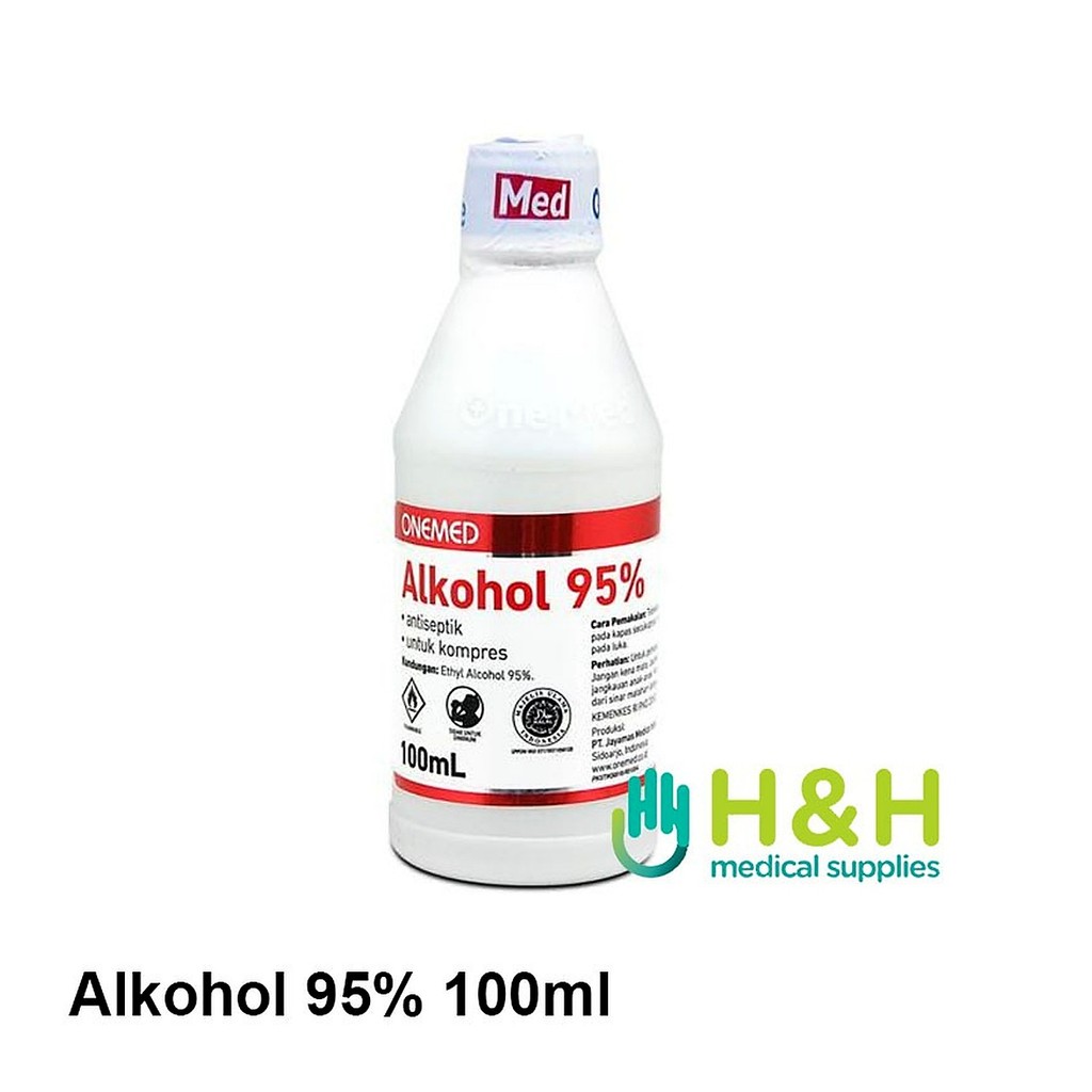 Alkohol 95% 100 ml / Alkohol 95% 100ml / Desinfektan Alkohol