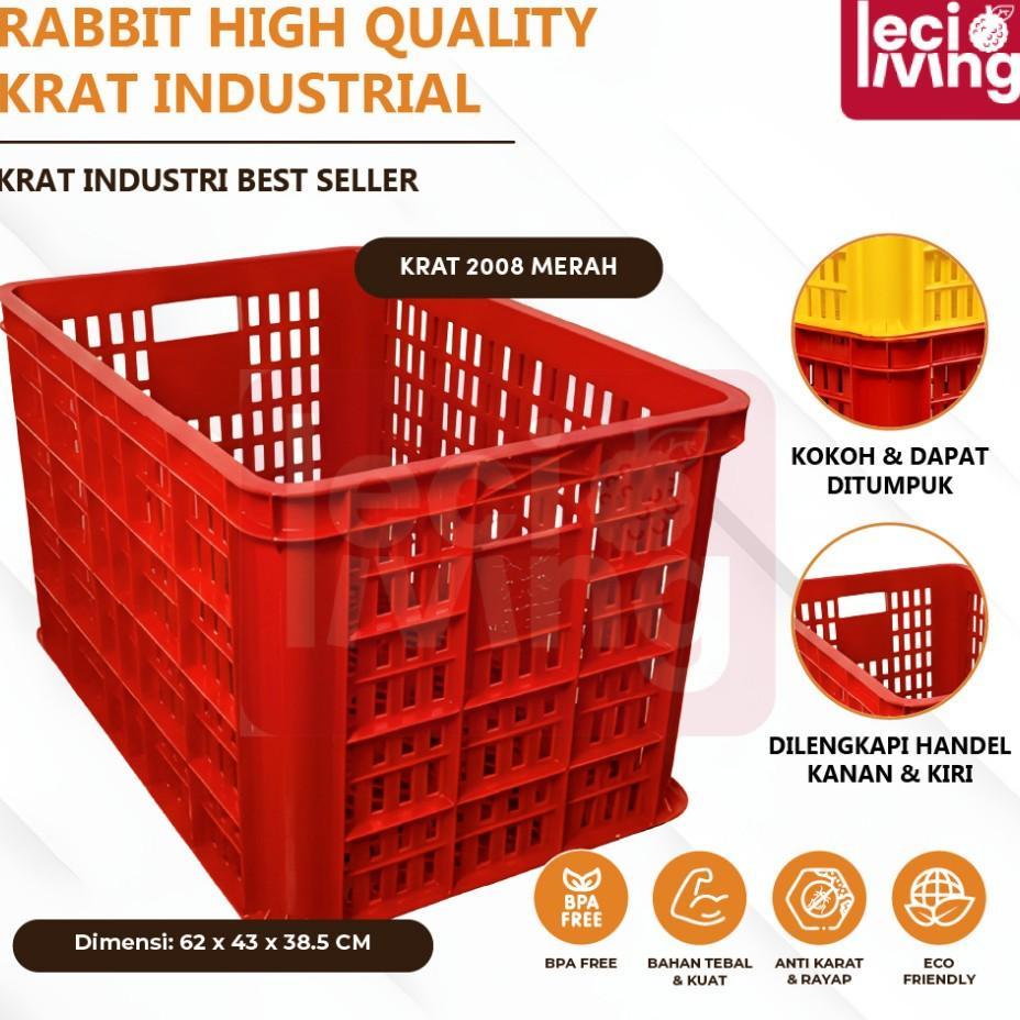 Rabbit High Quality Krat Industrial 2008 - Keranjang Serbaguna / Krat Industri Tebal