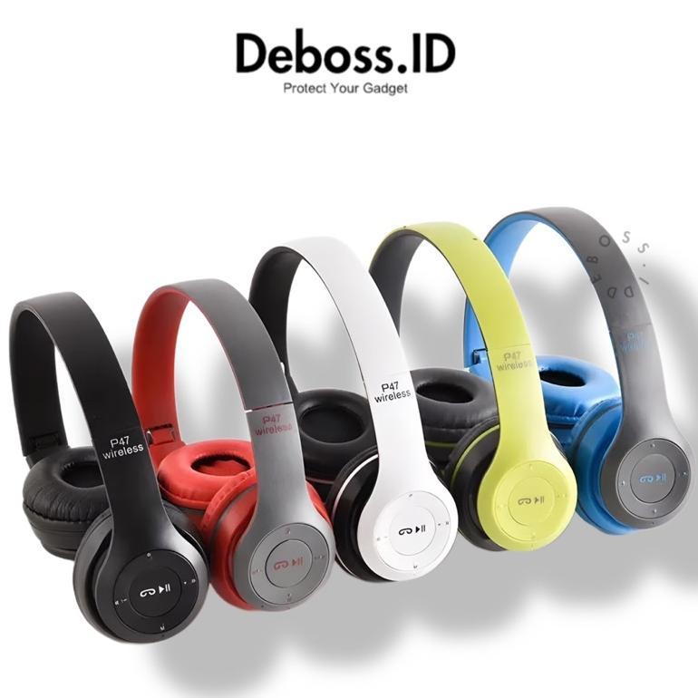 Promo Deboss-P47 Headphone Bluetooth Gaming Headset Wireless Pro Bass P47 Headset Bluetooth P47 Head
