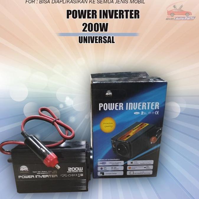 POWER INVERTER 200 WATT INPUT 12 VOLT