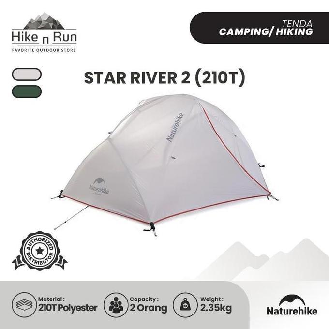 // TENDA CAMPING 210T NATUREHIKE TENT STAR RIVER 2P NH17T012-T ''