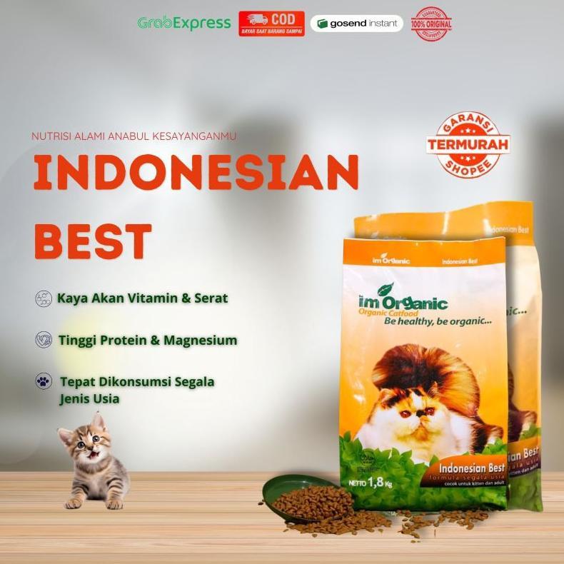 IM Organic Indonesian Best IM Organic Pakan Kucing Segala Usia