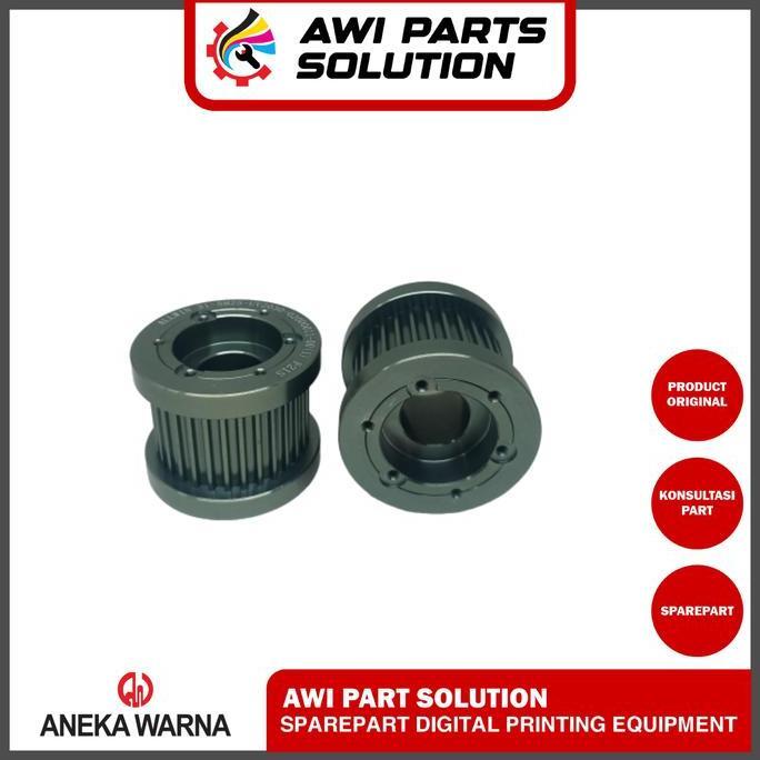 X AXIS LEFT SYNCRONOUS BELT /  PULLEY TIMING BELT X AXIS KIRI MESIN PRINTER ALLWIN UV - SPAREPART ME