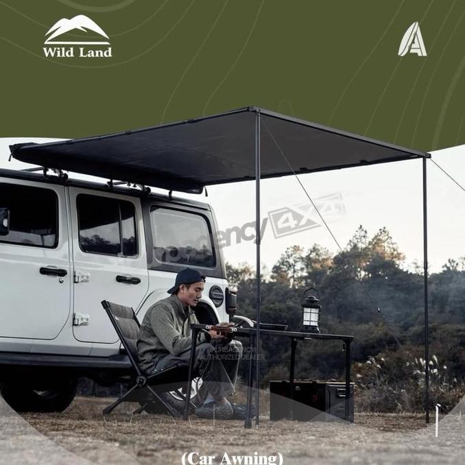 // WILD LAND CAR AWNING LW (230CM X 200CM) OUTDOORS 4WD RECTANGLE EXTENDABLE ALUMINUM CAR SIDE AWNIN