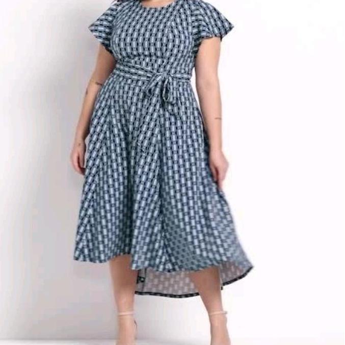 LENA HIGH-LOW MIDI DRESS LB