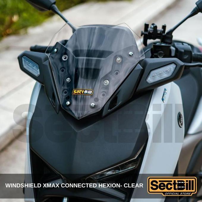 Termurah Windshield Sectbill Xmax Connected Hexio Aksesoris Motor