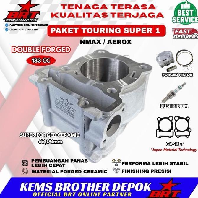 PAKET BORE UP BRT NMAX AEROX NMAX NEW AEROX NEW ORIGINAL BRT GRATIS BUSI IRIDIUM BRT
