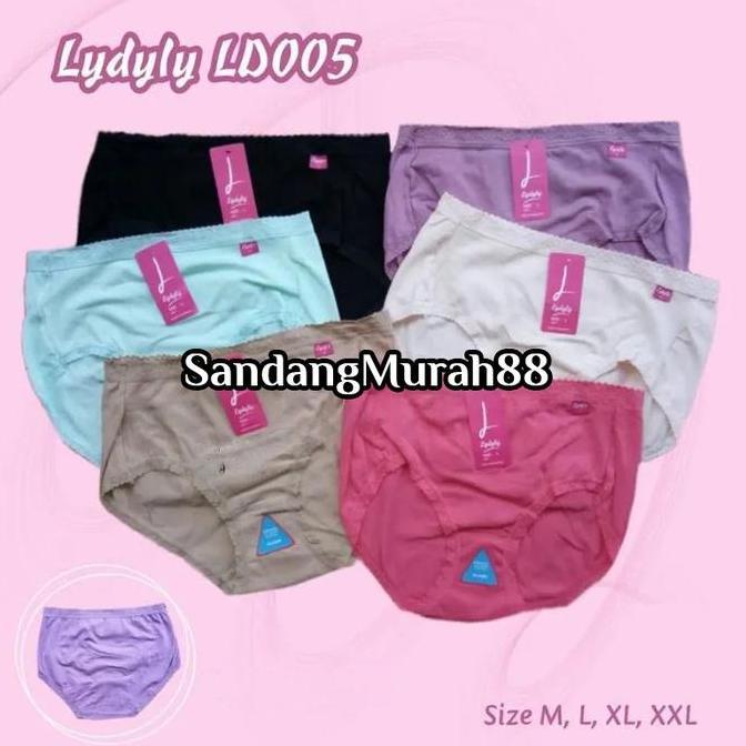[ 6 PCS ] Cd LYDYLY L005 | CD LYDYLY | CD LYDYLY renda | LIDILY | Celana dalam LYDYLY / L005