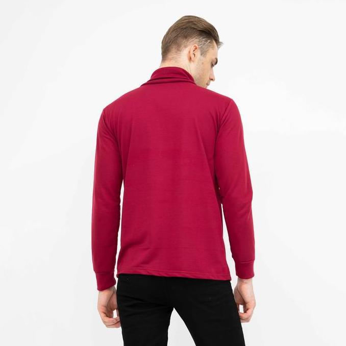 Boys- Turtle Neck Pria Lengan Panjang Kaos Slim Fit Kerah Tinggi Size Xl