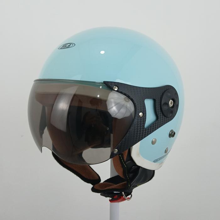 Helm Bogo Retro Hijab Kaca Pilot Sni Original Anti Uv Painting Premium Stylish Dengan Desain Klasik 
