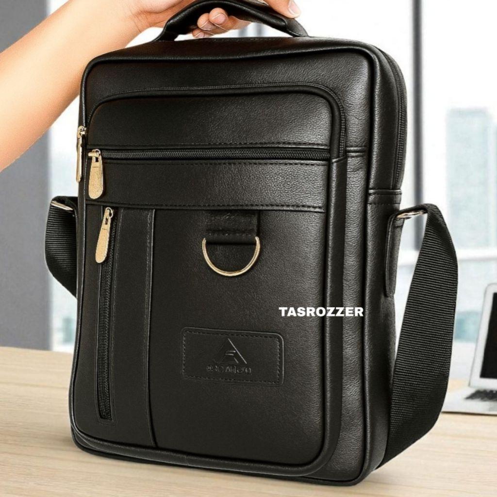 Tas Jumbo Kulit Asli Untuk Kantoran Muat Map Dan Laptop