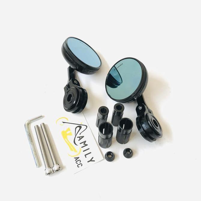 Spion Jalu Bar End Bulat Mini Scarlet Full Cnc Vespa Nmax Aerox Vario