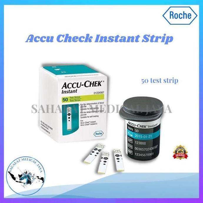 Strip Accu Chek Instant isi 50 / Strip Gula Darah Accu Chek /Instant
