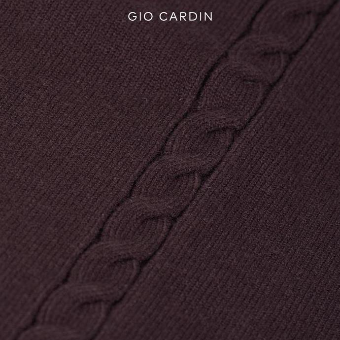 GIO CARDIN - GIO CARDIN - Baju Knit Polo Pria Baron - Coffee