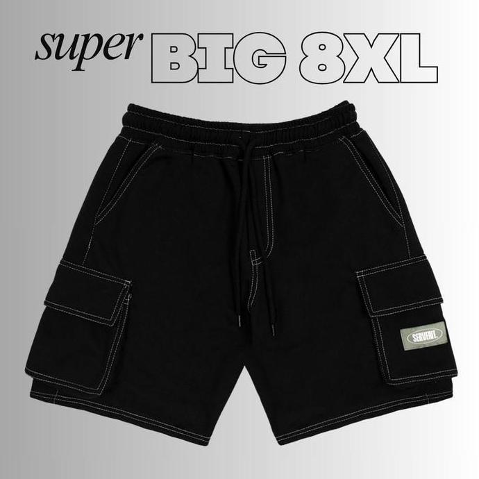 SERVENT - Super BIG 8XL Celana Cargo Aplikasi Empat Kantong