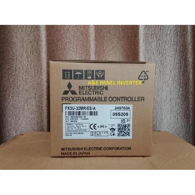 Fx3U-32Mr Es-A Plc Mitsubishi Fx3U32Mresa Fx3U 32Mr Es A 32Io Fx3U-32Mr/Es-A Terbaru 
