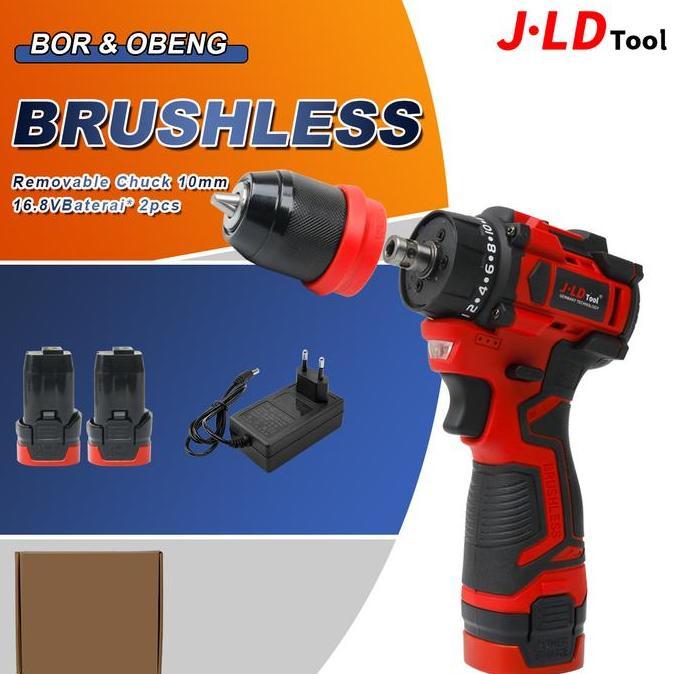 JLD BOR & OBENG BRUSHLESS MINI CABE RAWIT KECIL BISA NGEBOR BETON BATERAI AWET QUICK-RELEASE CHUCK C