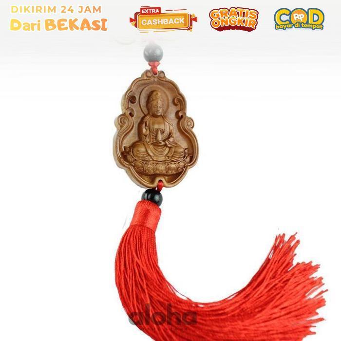 ALHM - Gantungan Mobil Buddha Gantungan Dewi Kwan Im Gantungan Kaca Spion Mobil