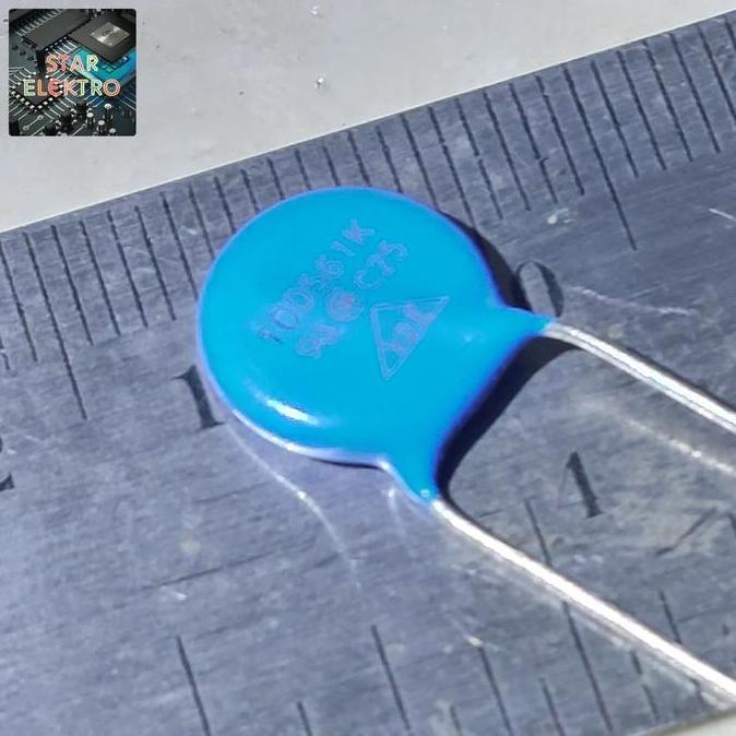10D561K ZNR 10D561 ZOV ZINC OXIDE VARISTOR 10MM MOV METAL 560V VOLTAGE 2.5KA BIRU BLUE 10D 561K SE27