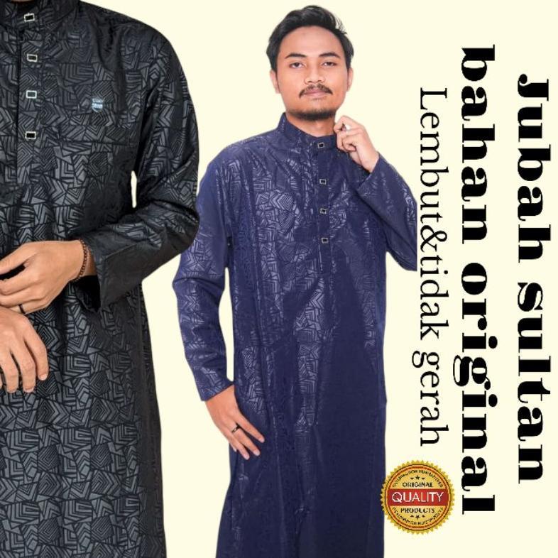 BEST SALE Jubah Gamis Pria Sultan Katun Embos Premium