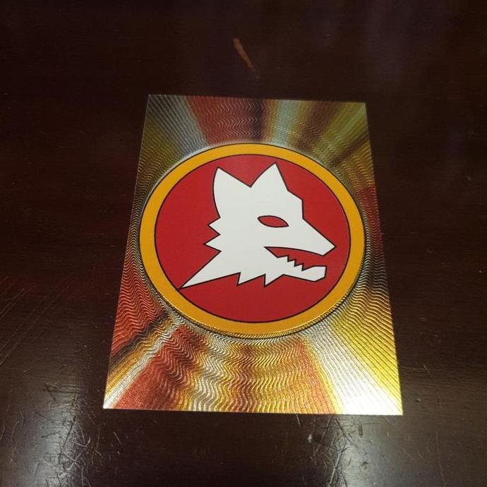 Kartu bola as roma emblem panini calcio 1998