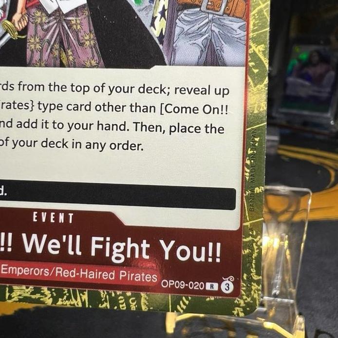 Come On We'll Fight You OP09-020 R ENGLISH RED One Piece TCG