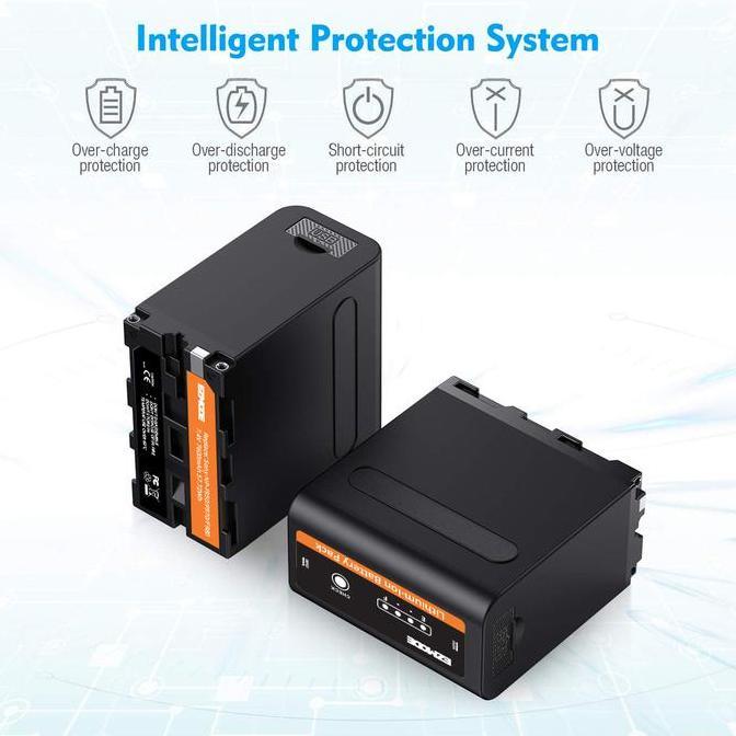 Focus- Ezmode Smart Battery Np-F970 Support Powerbank - 7800Mah