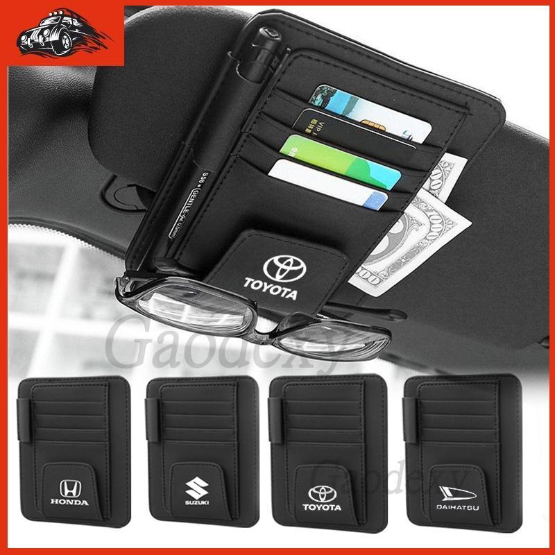 Nazzia Card Holder Mobil /Tempat penyimpanan kartu e toll Visor Klip Kacamata Struk Organizer Premiu