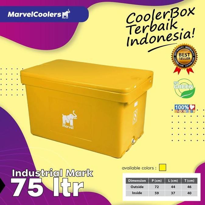 Cooler Box 70 75 L / Marvel Cool es batu kristal mancing coolbox