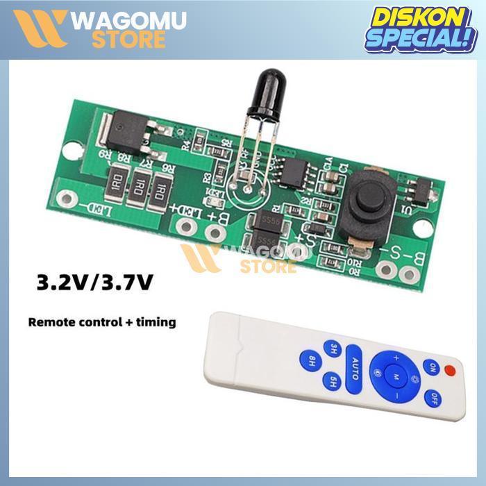 WAGOMU PCB led SMD 5730 remote 3.7v - 4.2v 18650 DIY lampu panel surya emergency
