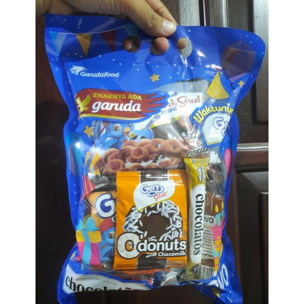 KHUSUS INSTAN !!! Paket Snack Ulang Tahun Oishi / Gery / Garuda