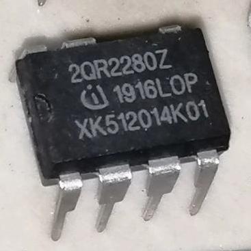 2QR2280Z ICE ICE2QR2280Z 2QR2280 IC INVERTER MESIN CUCI DIP-7 INFINEON SE27