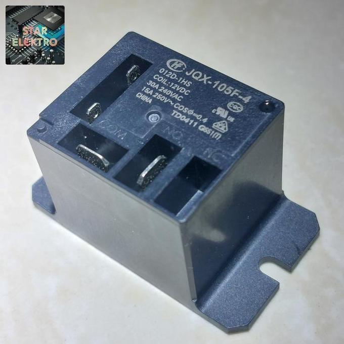 RELAY HF105F-4 HF 105F-4 JQX-105F-4 COIL 12 VOLT DC 012D-1HS 12VDC SE27