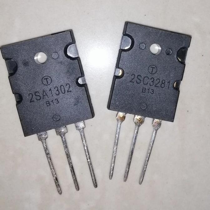 2SA1302 2SC3281 A1302 C3281 TRANSISTOR POWER TOSHIBA PASANGAN TO-3PL SE27