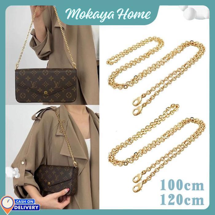 Mokaya Home - 120 Cm Rantai Tas Selempang Anti Karat / Tali Rantai Tas Selempang / Gantungan Tas Ran