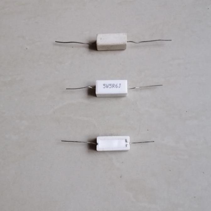 5,6 OHM R 5R6J 5R6 RESISTOR KAPUR 5W 5WATT 5,6OHM 5,6R 5.6RJ 5 W WATT SE27