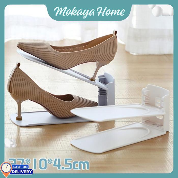 Mokaya Home - Rak Sepatu Minimalis Rak Tingkat Sepatu Rak Sepatu Sandal Organiser Sepatu Shoe Stacke