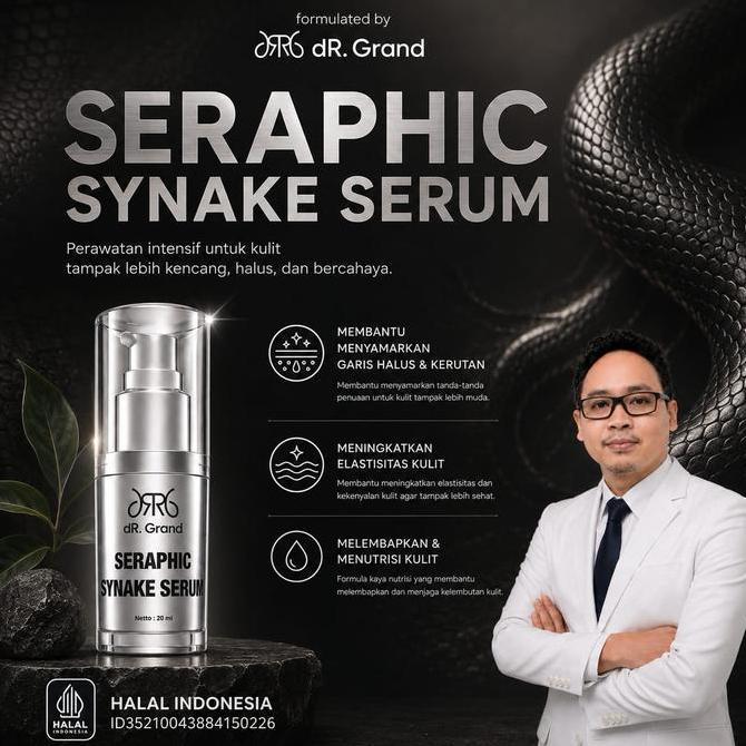 [ BPOM ] Seraphic Synake by dR. Grand | Serum BISA ULAR Syn-Ake Peptide | All Skin | Pencerah | Kuli